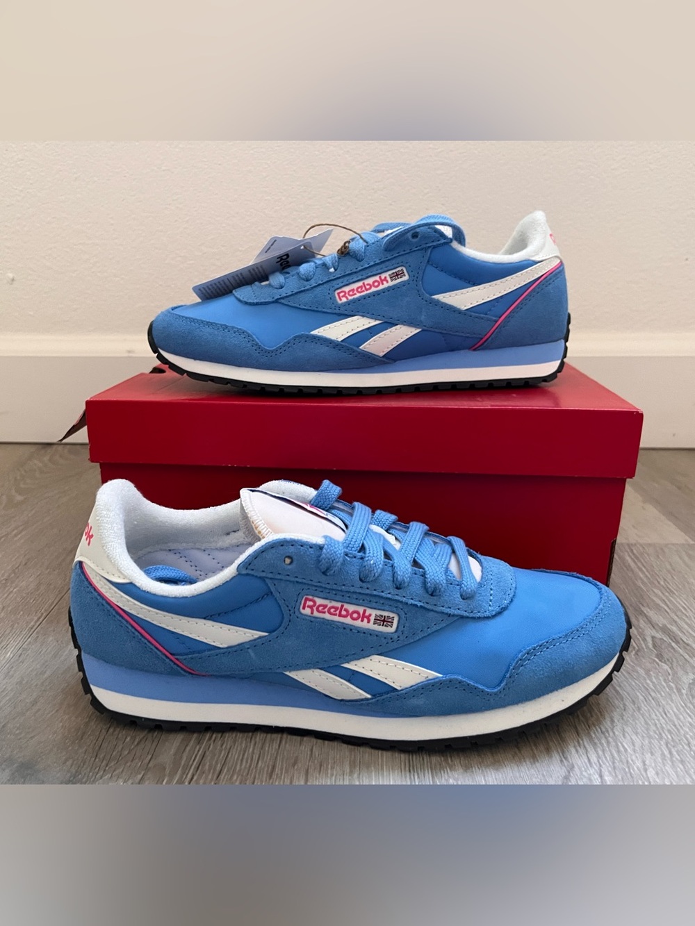 Reebok Kids Blue and White Retro Jogger Sneakers